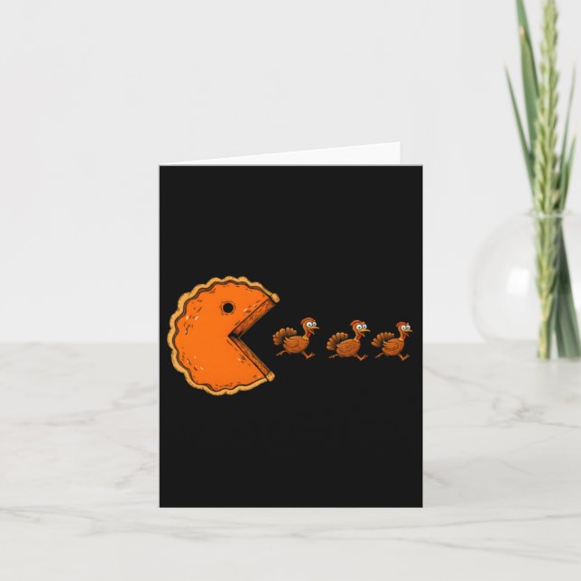 Tarjeta Pavo de Acción de Gracias para (Anverso)
