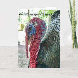Tarjeta Pavo Hambriento