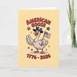 Tarjeta Pavo Loco USA Patriótico 250 Aniversario