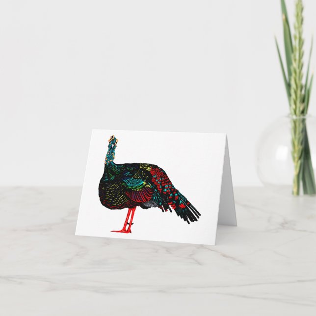 Tarjeta Pavo Ocelado (Anverso)