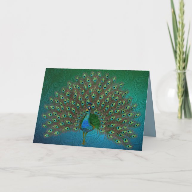 Tarjeta Pavo real (Anverso)