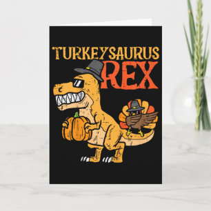 Tarjeta Pavo saurio Rex Dab Pavo Dino Niño Niños Que