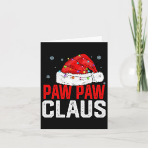 Tarjeta Paw Paw Claus Divertida Familia Xmas Matando Abuel