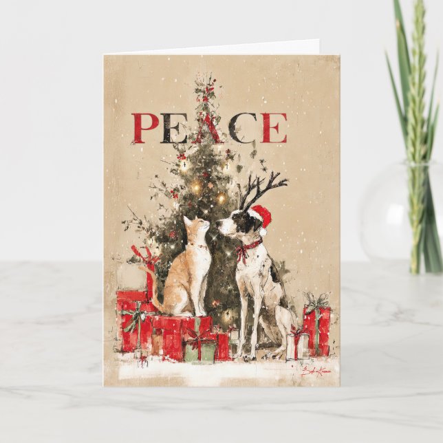 Tarjeta Paws of Peace  (Anverso)