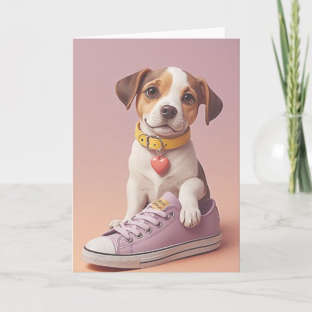 Tarjeta Pawsitive Birthday Vibes (Anverso)