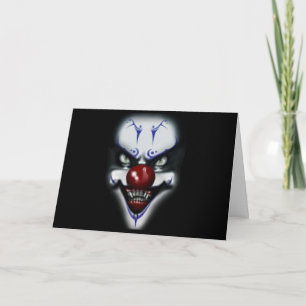 Tarjeta Payaso asustado