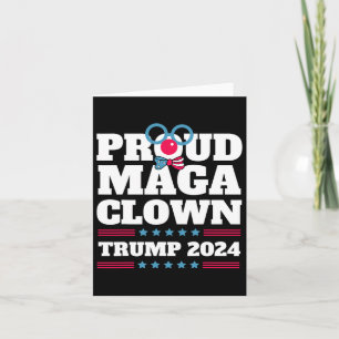 Tarjeta Payaso de Maga Trump 2024 Voto De Trump En Nueva Y