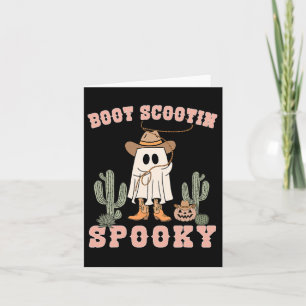 Tarjeta Payaso de vaquero fantasma espeluznante divertido