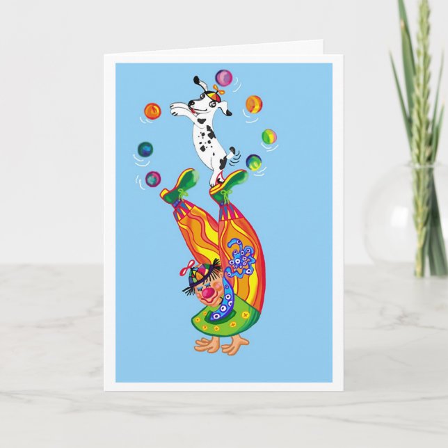 Tarjeta Payasos (Anverso)