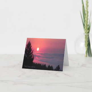 Tarjeta Paz al atardecer...