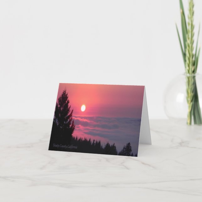 Tarjeta Paz al atardecer... (Anverso)