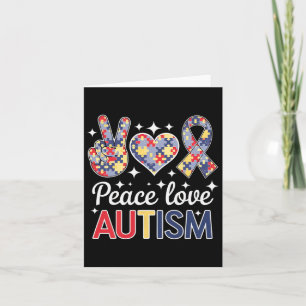 Tarjeta Paz Amar El Autismo En Abril Usamos Azul Para El A