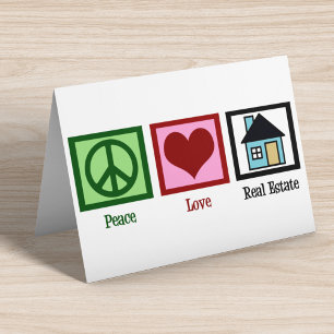 Tarjeta Paz Amor Bienes Raíces
