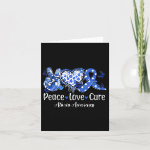 Tarjeta Paz Amor Cura Ataxia Cinta Azul Conciencia 