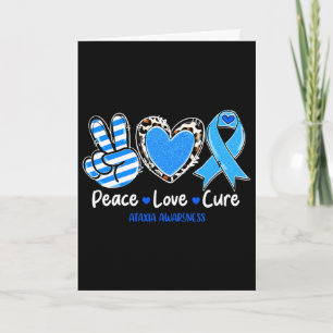 Tarjeta Paz Amor Cura Ataxia Conciencia Regalos de Apoyo 1