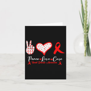 Tarjeta Paz Amor Cura Enfermedad Cardíaca Conciencia Coraz