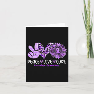 Tarjeta Paz Amor Cura Girasol Leopardo Sobredosis Concienc
