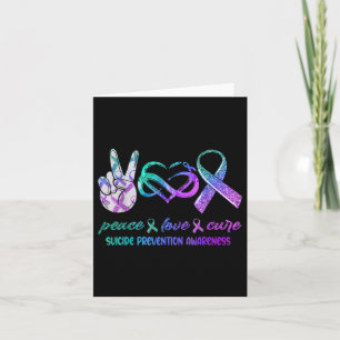 Tarjeta Paz Amor Cura Suicidio Prevención Conciencia