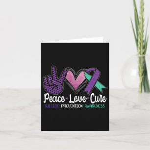 Tarjeta Paz Amor Cura Suicidio Prevención Conciencia