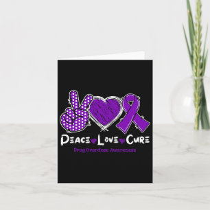 Tarjeta Paz Amor Curación Sobredosis de Drogas Conciencia