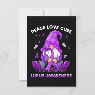 Tarjeta Paz Amor Cure Lupus Conciencia
