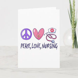 Tarjeta Paz Amor Enfermería
