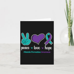 Tarjeta Paz Amor Esperanza - Equipo de prevención del suic