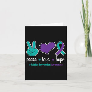Tarjeta Paz Amor Esperanza - Equipo de prevención del suic