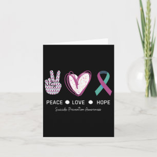 Tarjeta Paz Amor Esperanza Prevención del Suicidio 2024