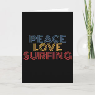 Tarjeta Paz Amor Surf