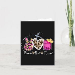 Tarjeta Paz Amor Viaje Retro Verano Vacaciones Familia Mat