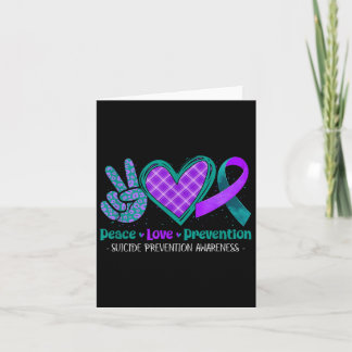 Tarjeta Paz Amor Vida Suicidio Prevención Concienciación P