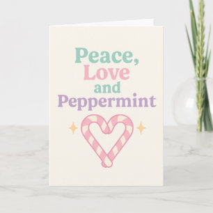 Tarjeta Paz, Amor y Menta