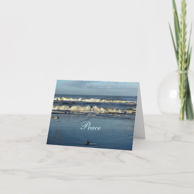 Tarjeta Paz - cita de la biblia (Anverso)