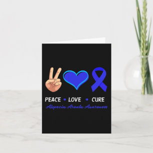 Tarjeta Paz Cure Alopecia Areata Conciencia