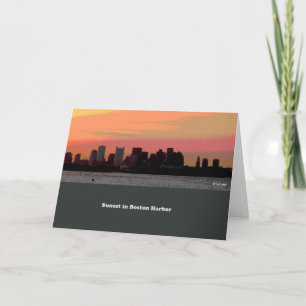 Tarjeta Paz de la puesta del sol--tarjeta en blanco