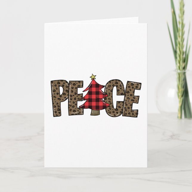 Tarjeta paz de los navidades (Anverso)