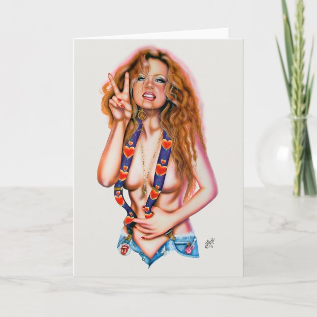 Tarjeta Paz del Cielo, por Elizabeth Austin Greeting Card (Anverso)