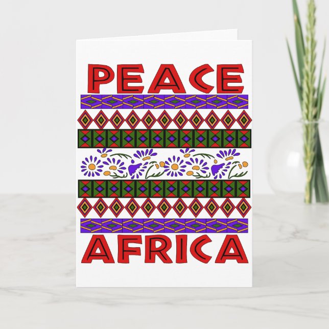 Tarjeta Paz en África (Anverso)