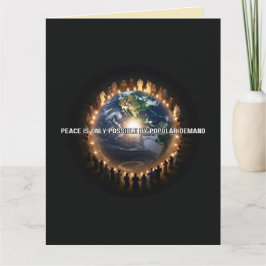 Tarjeta Paz En La Tierra - La Paz De La Demanda Popular
