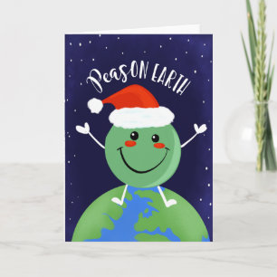 Tarjeta paz en la tierra navidades arte de la guarida del 