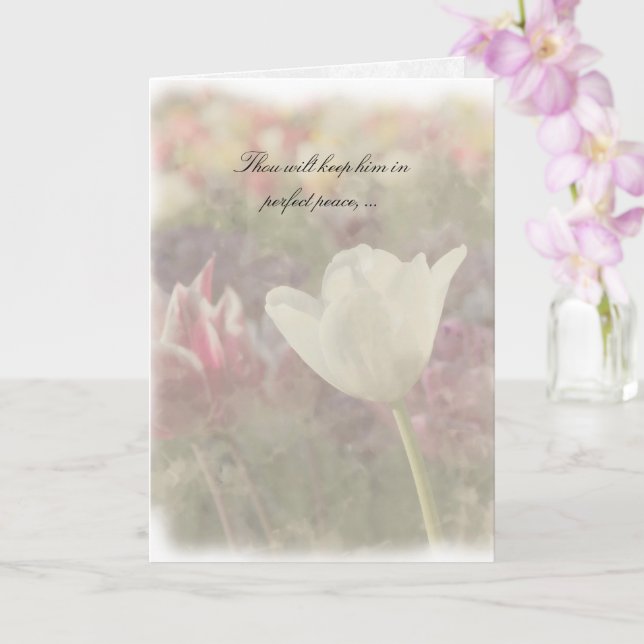 Tarjeta Paz en la tormenta (Orquídea)