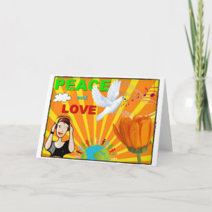 Tarjeta Paz y Amor