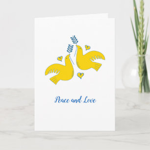 Tarjeta Paz y amor