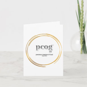 Tarjeta pcog WHISPY GOLD CIRS en blanco dentro; wrds, escr