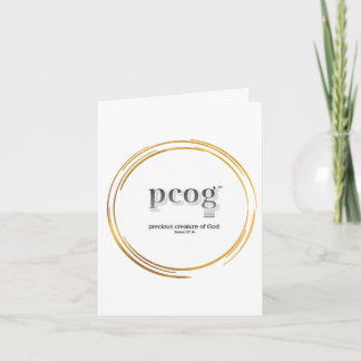 Tarjeta pcog WHISPY GOLD CIRS en blanco dentro; wrds, escr