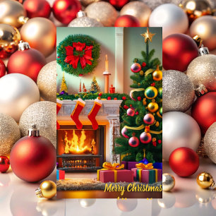 Tarjeta Peace and Love at Christmas