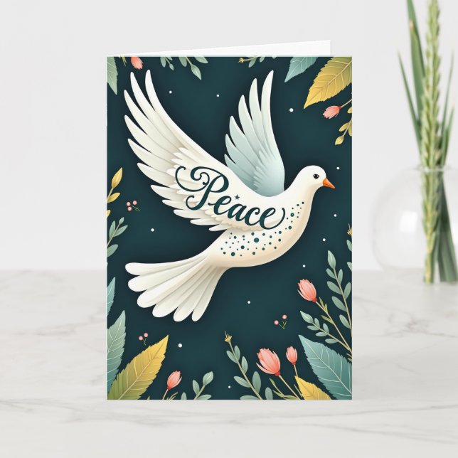 Tarjeta Peace Dove Greeting Card (Anverso)