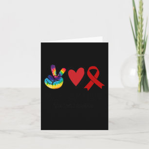 Tarjeta Peace Love Cure Bloguea Cáncer de Squ Apoyo de Con