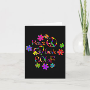 Tarjeta Peace Love Golf